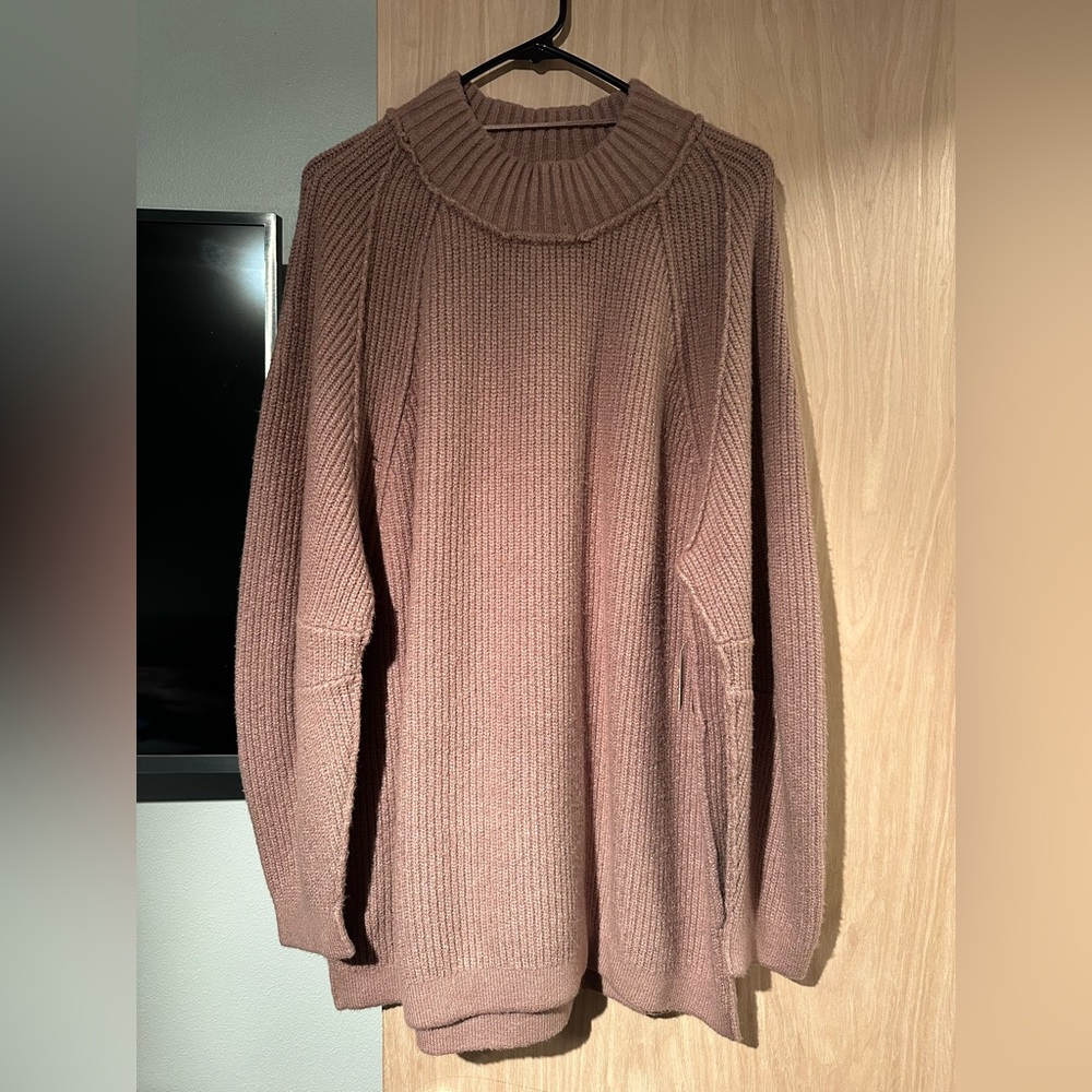 Free People Dusty Rose Turtleneck Sweater